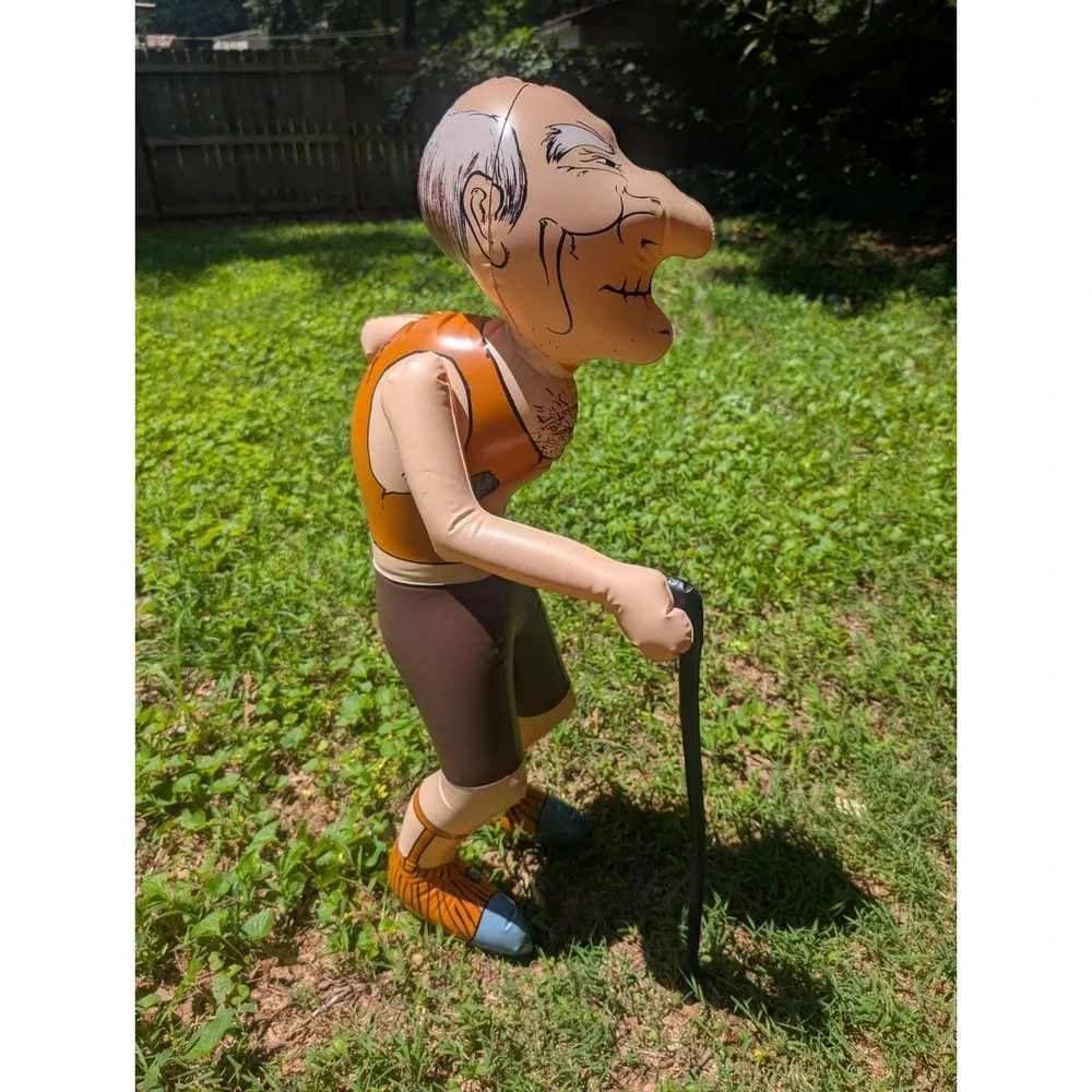 Vintage 1998 Over The Hill 3' Inflatable Party Doll Gag Gift Funny Old Man